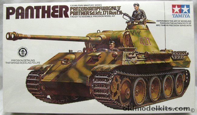 Tamiya 1/35 Sd.Kfz.171 Ausf. A Panther V Tank, MM-165 plastic model kit